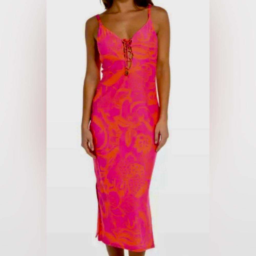 Sunshine 79 - Vibrant Pink Maxi Dress - Picture 2 of 9